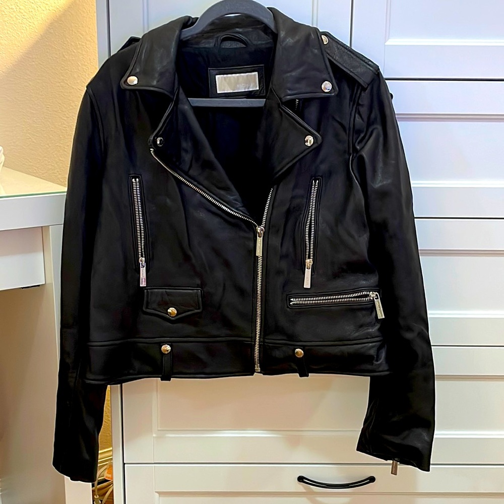 COPY - Michael Kors Leather Biker Jacket